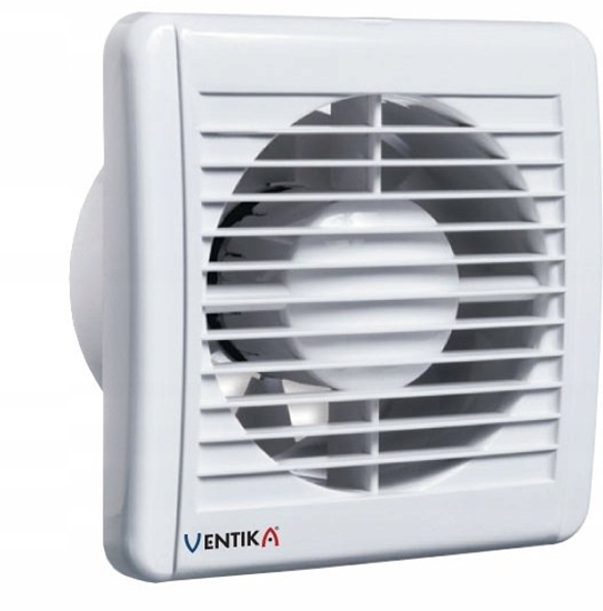 Изображение Ventika Wentylator osiowy fi 100 230V 5,5W 84m3/h 25dB oyska kulkowe z wycznikiem czasowym biay SOLID SILENT D100SRWC