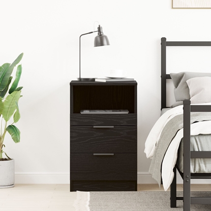 Изображение vidaXL Stolik nocny Czarny db 40.2 x 36 x 65 cm