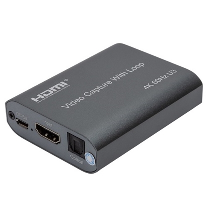 Изображение Video Capture with Loop HDMI USB3.0, 4K 60Hz