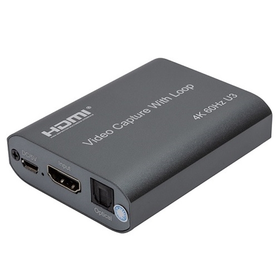 Изображение Video Capture with Loop HDMI USB3.0, 4K 60Hz