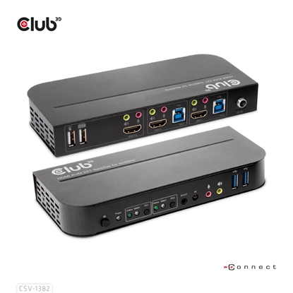 Picture of VIDEO SWITCH KVM HDMI 2PORT/CSV-1382 CLUB3D