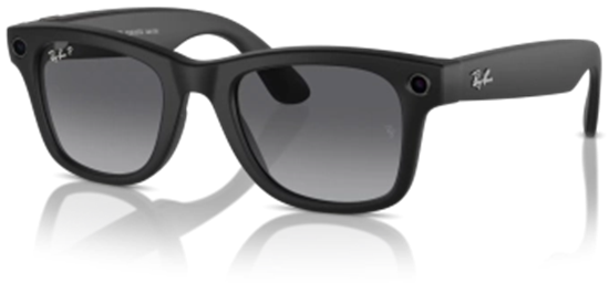 Picture of Viedās brilles Ray-Ban Meta Wayfarer - Gen 1 Black/Grey Polarized 53mm