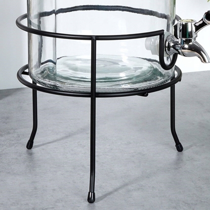 Picture of Vilde STOJAK POD SÓJ SOIK Z KRANIKIEM METALOWY CZARNY 20 CM VILDE 229071