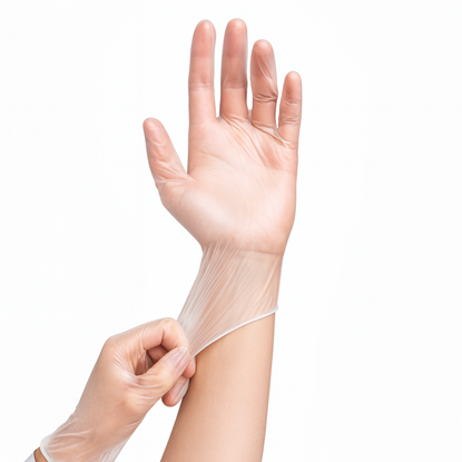 Attēls no Vinila cimdi Gentle Touch, 24cm, caurspīdīgi, XL, 100gab., (10 iep/kastē)