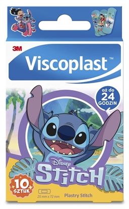 Picture of Viscoplast Plastry dziecice VISCOPLAST-3M, Stitch, 72x25 mm, 10 szt., pudeko