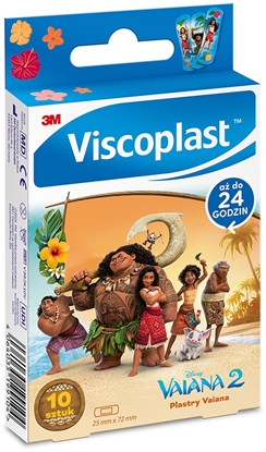 Picture of Viscoplast Plastry dziecice VISCOPLAST-3M, Vaiana, 72x25 mm, 10 szt., pudeko