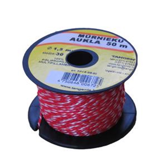 Изображение Vīta aukla 1.5mmx50m sarkana/balta