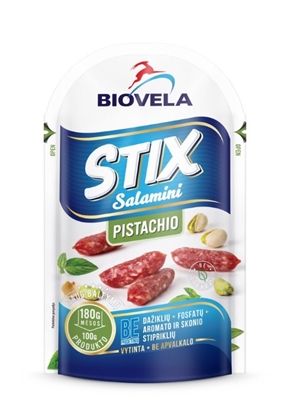 Attēls no Vītinātas desiņas SALAMINI ar pistācijām, 80g BIOVELA