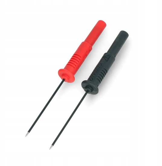 Picture of Voltcraft Zestaw zabezpieczonych kocówek pomiarowych Zcze eskie 4 mm CAT II 300 V czarny, czerwony VOLTCRAFT MSS-102