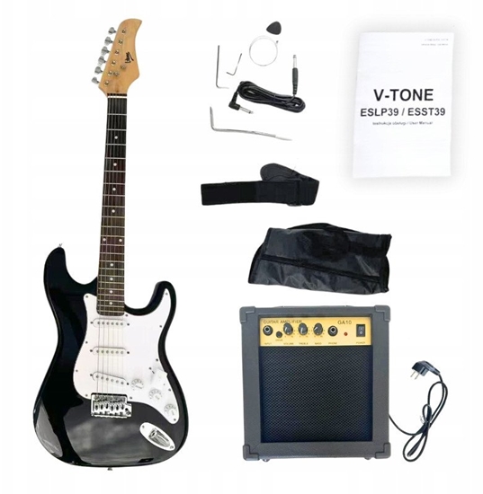Picture of V-Tone Gitara elektryczna V-TONE ESST39 BK 4/4 stratocaster