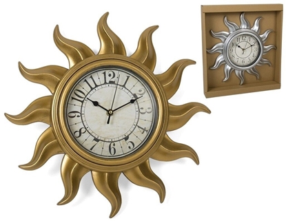 Picture of Wall Clock 38 cm, 2 Assorted, 38 x 5 x 38 cm, DECORLIFE