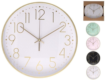 Attēls no Wall Clock, 4 Assorted, 25 x 25 x 4,2 cm, DECORLIFE
