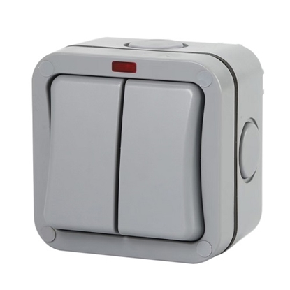 Attēls no Weatherproof Switch, 2 Gang, IP66, EU