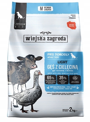 Изображение Wiejska Zagroda  Karma sucha dla psa Light G z cielcin Prebiotyk i probiotyk (dorosy) 2kg