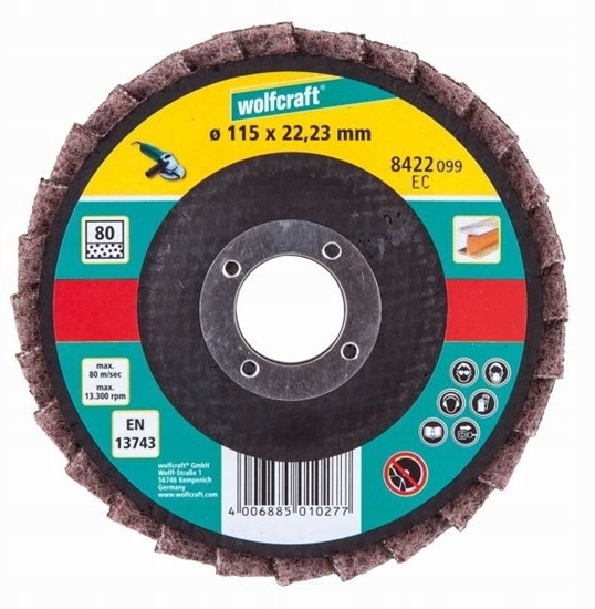 Picture of Wolfcraft Tarcza lamelkowa 115 mm - z wóknin / szlifowanie zgrubne
