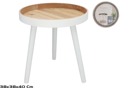 Attēls no Wood Table 38 x 38 x 40 cm, DECORLIFE