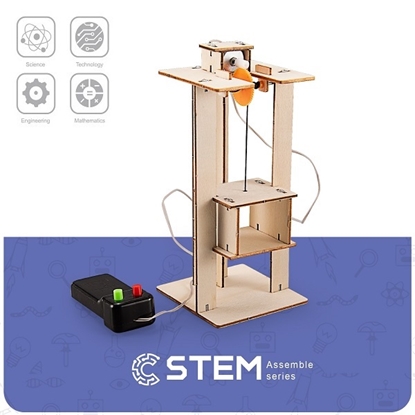 Изображение Wooden Assembly Kit Elevator, STEM Educational Toy