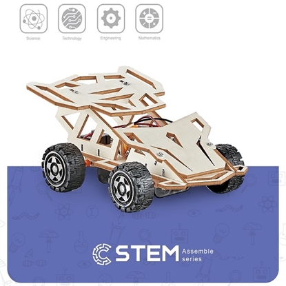 Изображение Wooden Assembly Kit Four-Wheel Drive Racing Car, STEM Educational Toy