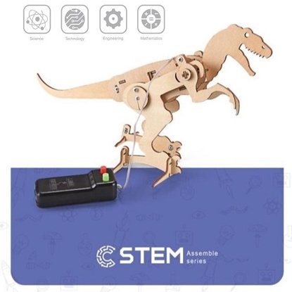 Attēls no Wooden Assembly Kit Robot T-Rex, STEM Educational Toy
