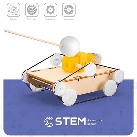 Picture of Wooden Assembly Kit Tank, STEM Educational Toy