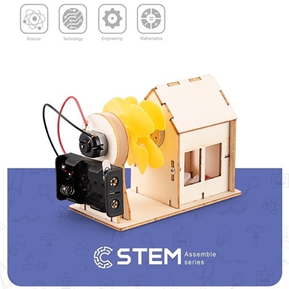Attēls no Wooden Assembly Kit Tank, STEM Educational Toy