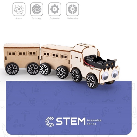 Picture of Wooden Assembly Kit Train, STEM Educational Toy
