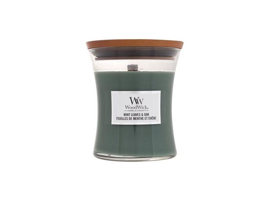 Picture of WoodWick Mint Leaves & Oak Scented Candle 275g