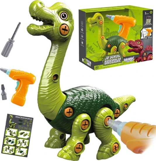 Picture of Woopie Dinozaur do Skrcania Zestaw Konstrukcyjny + Wiertarka 31 el.