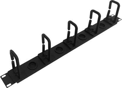 Attēls no WP RACK  CABLE MANAGER PLASTIC 1U BLACK