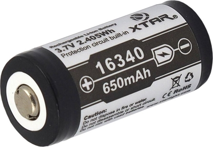Изображение X-tar Akumulator 16340 650mAh 1 szt.