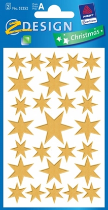 Picture of Z DESIGN Naklejki witeczne zote gwiazdy (241443)