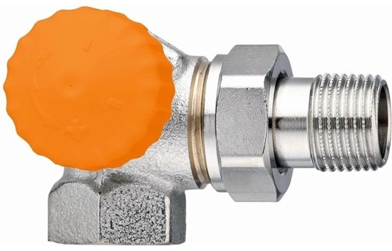 Picture of Zawór termostatyczny kt 90° 1/2 AG x 3/4 AG Eurokonus lewy