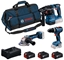Attēls no ZESTAW COMBI 18V GSB+GWS+GBH+3x5.0Ah+GAL