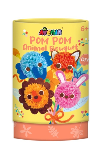 Picture of Zestaw kreatywny Pom Pom Bukiet z pomponami - Zwierzęta 
