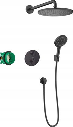 Picture of Zestaw prysznicowy Hansgrohe hansgrohe Croma 280 indbygningssæt, mat sort