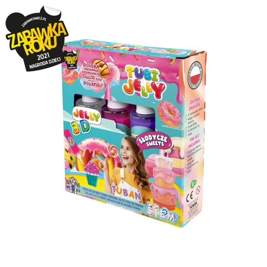 Изображение Zestaw Tubi Jelly 3 kolory - Słodycze
