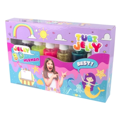 Изображение Zestaw Tubi Jelly 6 kolorów - Syrenka