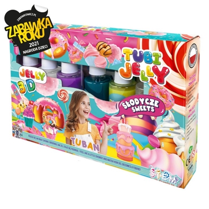 Изображение Zestaw Tubi Jelly 6 kolorów - Słodycze