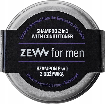 Attēls no ZEW FOR MEN Szampon 2w1 z odywk z wglem drzewnym z Bieszczad 15ml