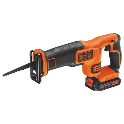 Изображение Zobenzāģis ar akumulatoru Black & Decker BDCR18E1-QW; 18 V; 1x2,5 Ah akum.