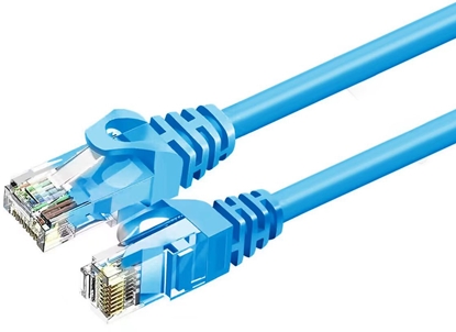 Изображение ZOY Kabel Sieciowy Ethernet Cat. 6 UTP CCA Niebieski 3m  