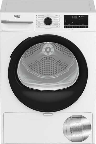 Изображение BEKO | Dryer Machine with Heat Pump | BM3T49230W | Energy efficiency class E | Front loading | 9 kg | Digital | Depth 60.7 cm | White