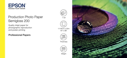 Attēls no Epson Semigloss 200 photo paper White Semi-gloss