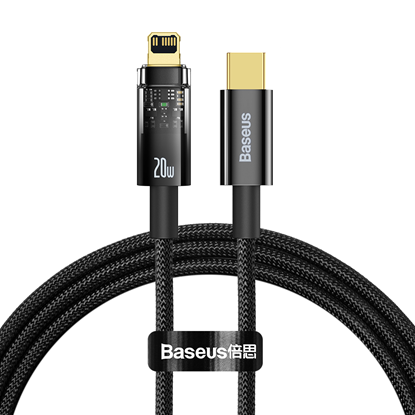 Attēls no Kabel USB Baseus USB-C - Lightning 1 m Czarny (CATS000001)