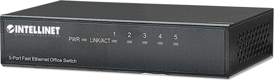 Picture of Switch Intellinet Network Solutions Ethernet 5x 10/100Mbps RJ45 Desktop Metalowy (523301)