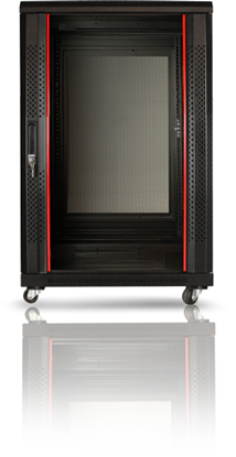 Изображение 15U 19'' Grīdas komutācijas servera skapis/ 600x800x855mm / Melns / Nesalikts