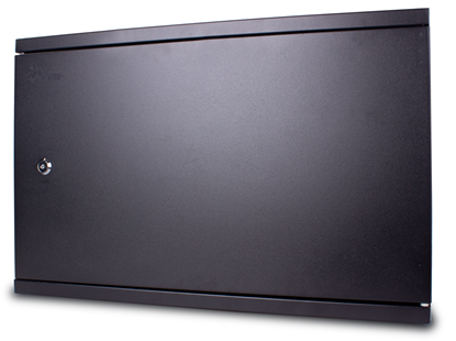 Attēls no 2U 19'' Sienas komutācijas skapis CCTV, ALARM, IT/ 540x350x120mm / Melns/ Salikts