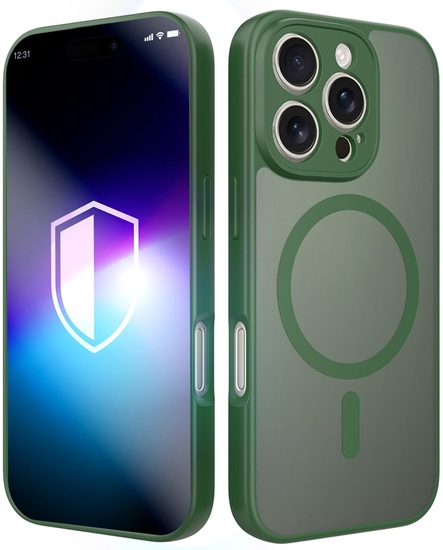 Изображение 3MK Apple iPhone 16 Pro - 3mk Misty MagCase Green