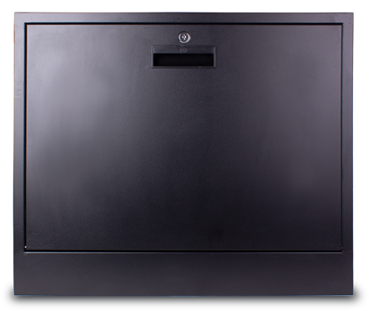Picture of 3U 19'' Sienas komutācijas skapis CCTV, ALARM, IT/ 600x500x255mm / Melns/ /Salikts