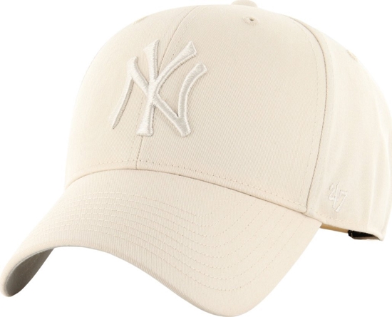 Изображение 47brand Czapka z daszkiem '47 New York Yankees MVP Raised Basic beowa B-RAC17CTP-NTA